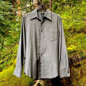 Reunion Long sleeve grey dress shirt
